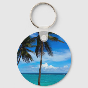 Family Trip Beach Vacation Guadeloupe Caribbean Keychain
