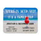 Family Trip Custom Beach Deep Ship Personalize Magnet Family Trip Custom Beach Deep Ship Personalize Magnet