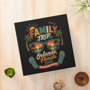 Family Trip Orlando Florida 2026 3 Ring Binder