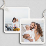 Family Two Photo Double Sided Aluminum Keychain<br><div class="desc">Keep your loved ones close wherever you go with this custom Family Two Photo Double-Sided Aluminum Keychain. Featuring space for two of your favorite family photos — one on each side — this sleek and lightweight keychain is both practical and sentimental. The durable aluminum material ensures your memories stay protected...</div>