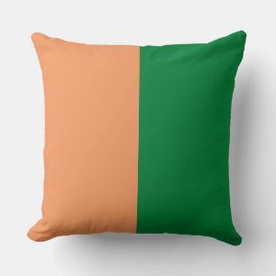 Family two tones decorative gift set brown green throw pillow