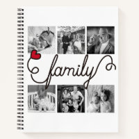 Family Typography Art Red Heart Instagram Photos