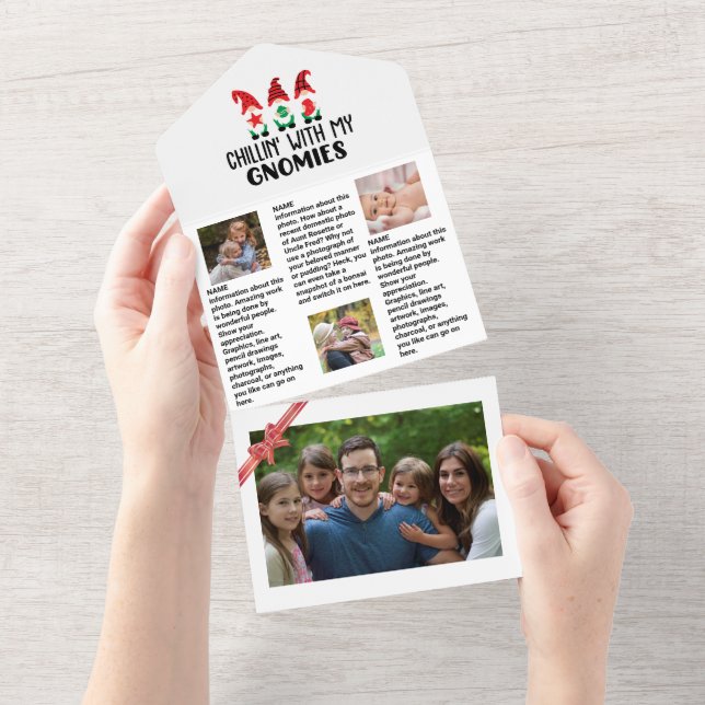 Family Update News 🎄✨ Christmas Photo All In One Invitation (Tearaway)