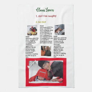 Family Update News 🎄✨ Christmas Photo Kitchen Towel