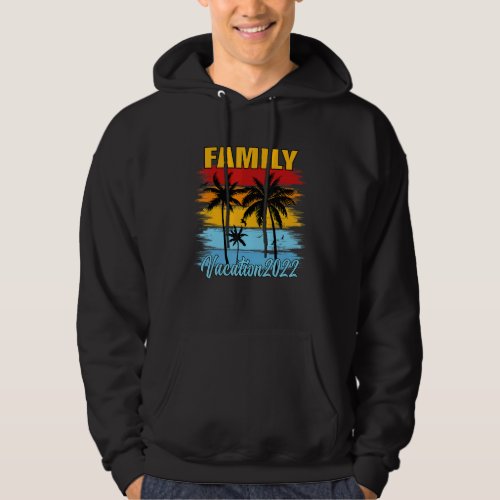 Family Vacation 2022 Beach Tropical Matching Group Hoodie