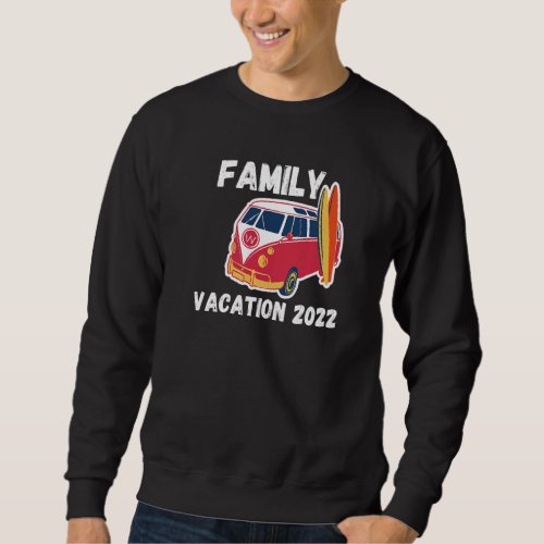 Family Vacation 2022 Beach Tropical Matching Group Sweatshirt