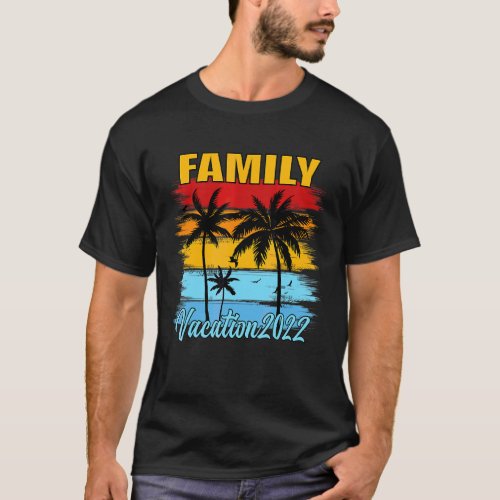 Family Vacation 2022 Beach Tropical Matching Group T_Shirt