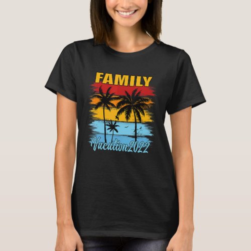 Family Vacation 2022 Beach Tropical Matching Group T_Shirt