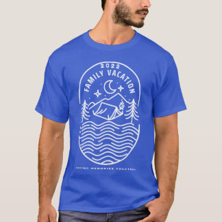 Family Vacation 2022 Camp Lake Night Stargazing re T-Shirt