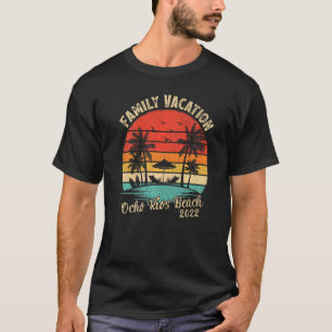 Family Vacation 2022 Vintage Retro Jamaica Ocho Ri T-Shirt