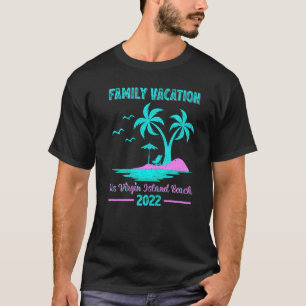 Family Vacation 2022 Vintage Style Us Virgin Islan T-Shirt