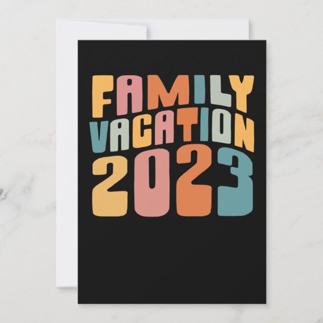 Family Vacation 2023 Making Memories Holiday Card (Front)