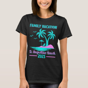 Family Vacation 2023 Palm Tree Florida St Augustin T-Shirt