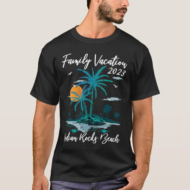 Family Vacation 2023 Sunset Florida Indian Rocks B T-Shirt (Front)