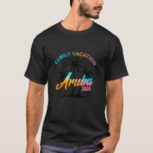 Family Vacation 2024 Aruba Matching Group Summer V T-Shirt