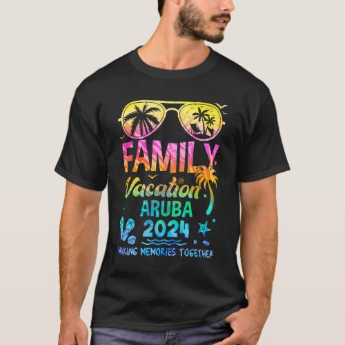 Family Vacation 2024 Aruba Matching Memories Toget T_Shirt