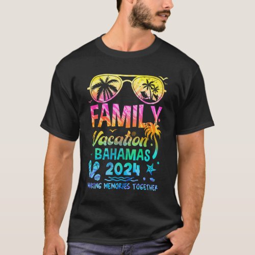 Family Vacation 2024 Bahamas Matching Memories Tog T_Shirt