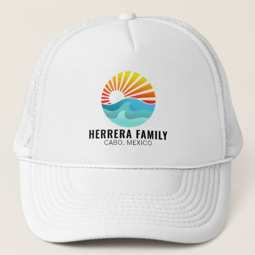Family Vacation 2024 Beach Matching Summer Reunion Trucker Hat