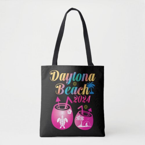 Family Vacation 2024 Daytona Beach Florida Beach Tote Bag