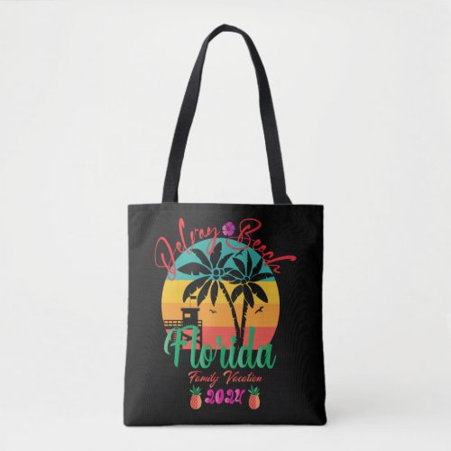 Family Vacation 2024 Florida Delray Beach Vacation Tote Bag