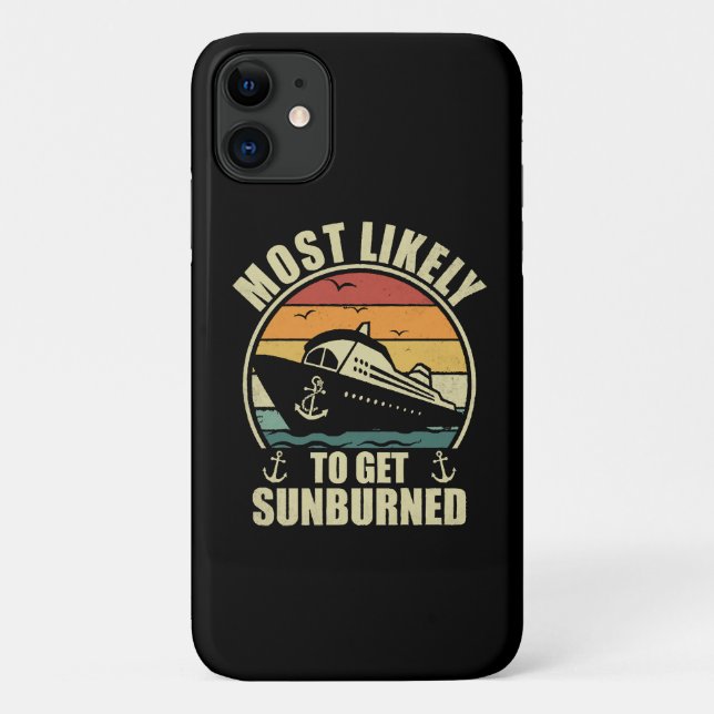 Family Vacation 2024 Most Likely To Get Sunburned Case-Mate iPhone Case (Back)