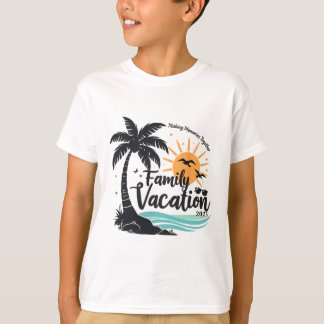 Family Vacation 2025 Beach Matching Family Summer T-Shirt