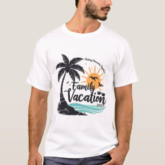 Family Vacation 2025 Beach Matching Family Summer T-Shirt