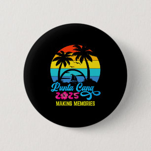 Family Vacation 2025 Dominican Republic Punta Cana Button