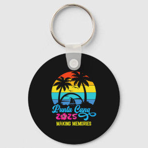 Family Vacation 2025 Dominican Republic Punta Cana Keychain