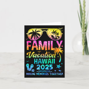 Family Vacation 2025 Hawaii Matching Memories Toge Card