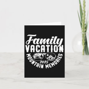 Family Vacation 2025 Mountain Memories Matching Fa Card