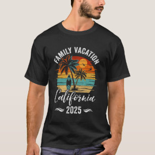 Family Vacation 2025 Vintage California Summer Mat T-Shirt