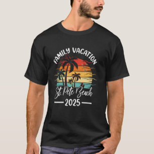 Family Vacation 2025 Vintage Florida St. Pete Beac T-Shirt
