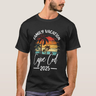 Family Vacation 2025 Vintage Massachusetts Cape Co T-Shirt