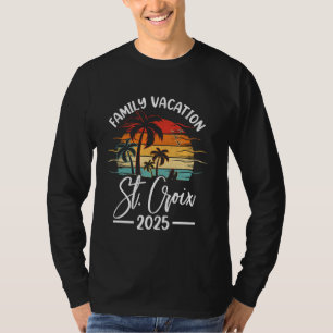 Family Vacation 2025 Vintage Virgin Island St. Cro T-Shirt