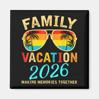 Family Vacation 2026 Beach Matching Summer Magnet