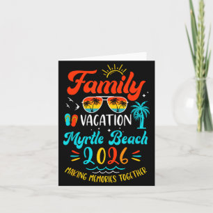 Family Vacation 2026 Myrtle Beach Matching Summer Card