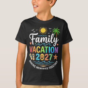 Family Vacation 2027 Beach Matching Summer T-Shirt