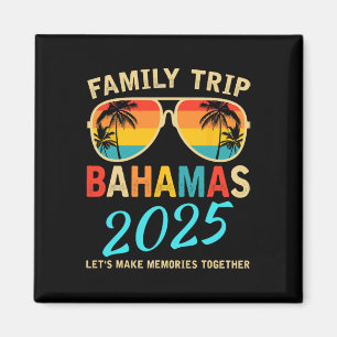 Family Vacation Bahamas 2025 Matching Group Summer Magnet