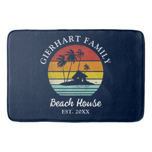 Family Vacation Beach House Seaside Matching Decor Bath Mat