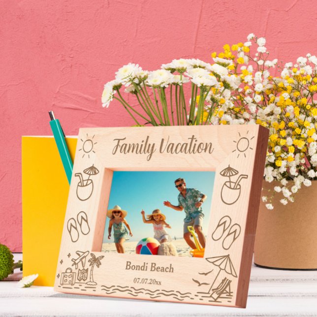 Family Vacation Beach keepsake  Engraved Frames (Creator Uploaded)