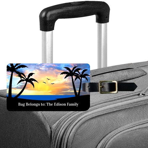 Family Vacation Budget Luggage Tags