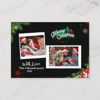 Family vacation card, Merry Christmas! Enclosure Card