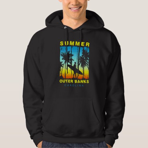 Family Vacation Carolina Outer Banks Sunset Beach Hoodie