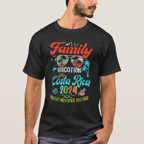 Family Vacation Costa Rica 2024 Matching Group Sum T_Shirt