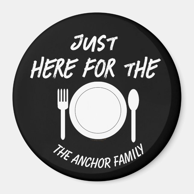 Family Vacation Cruise Kids Door Funny Food Lover Magnet (Front)
