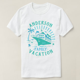 Family Vacation Cruise Ship Trip | Personalized V2 T-Shirt