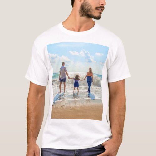 Family Vacation Custom Photo Your Own Design  T_Shirt
