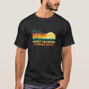 Family Vacation Florida Keys American Fl Usa Beach T-Shirt