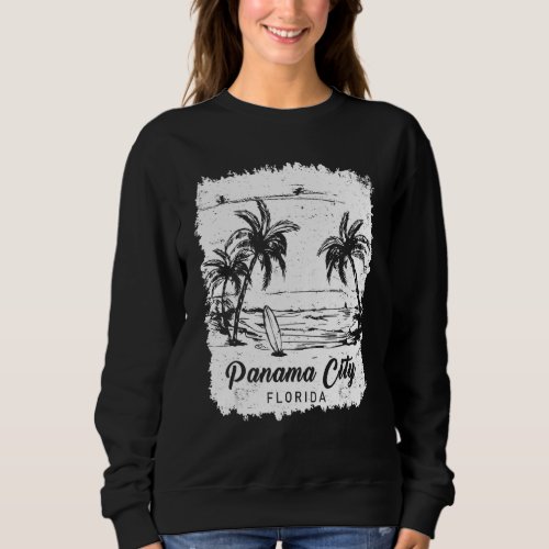 Family Vacation Florida Panama City Sunset Beach Sweatshirt